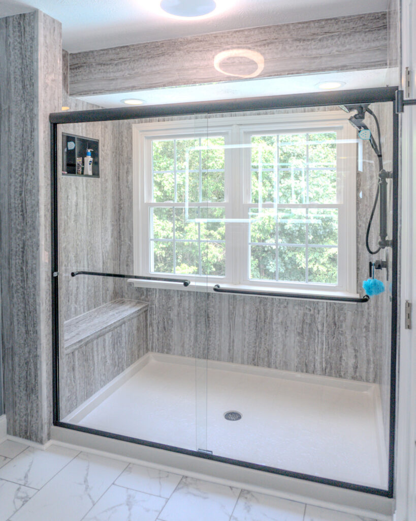 Bathroom remodeling project by Legacy Design and Remodeling LLC