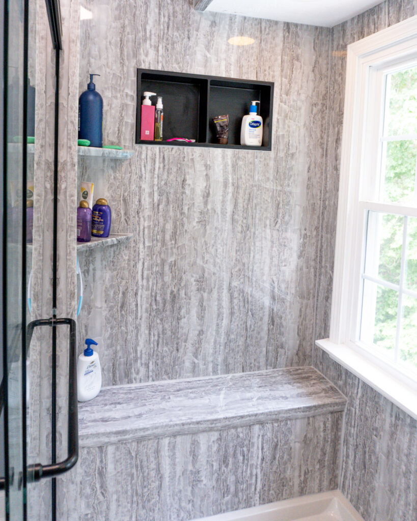 Bathroom remodeling project by Legacy Design and Remodeling LLC