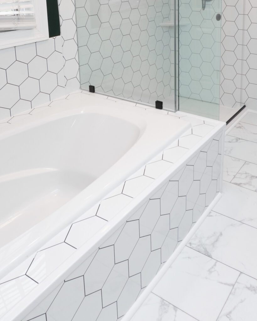 Bathroom remodeling project by Legacy Design and Remodeling LLC