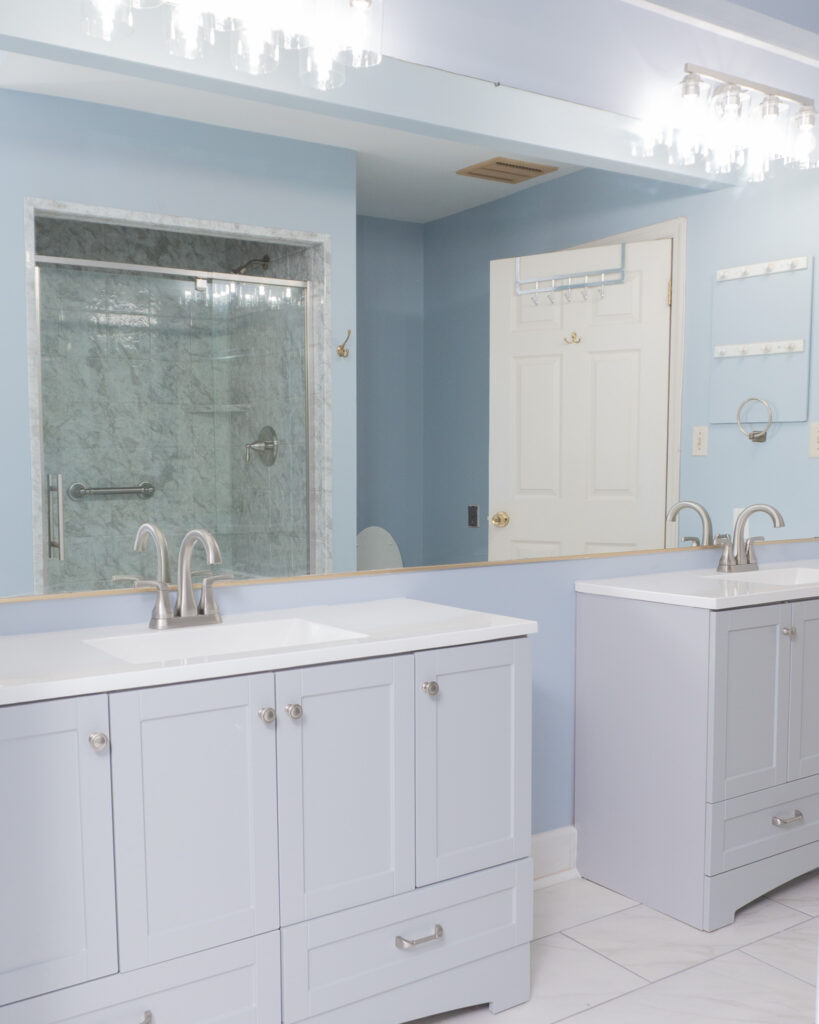 Bathroom remodeling project by Legacy Design and Remodeling LLC