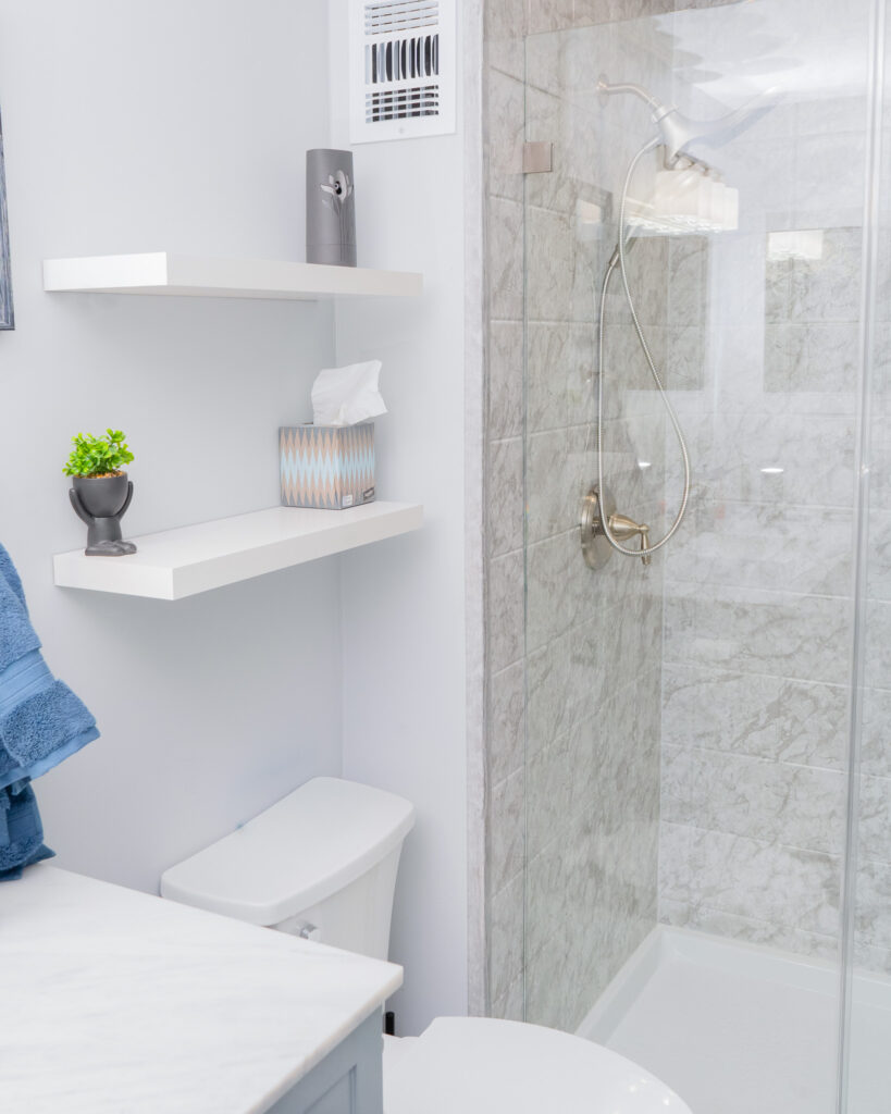 Bathroom remodeling project by Legacy Design and Remodeling LLC