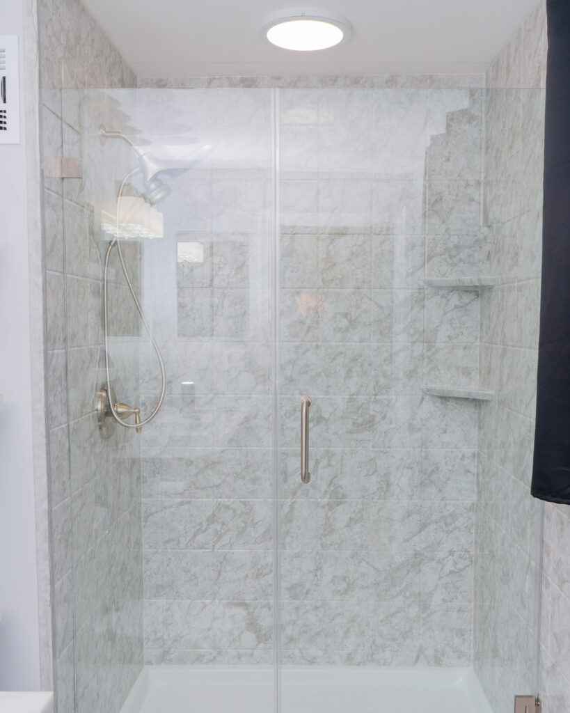 Bathroom remodeling project by Legacy Design and Remodeling LLC