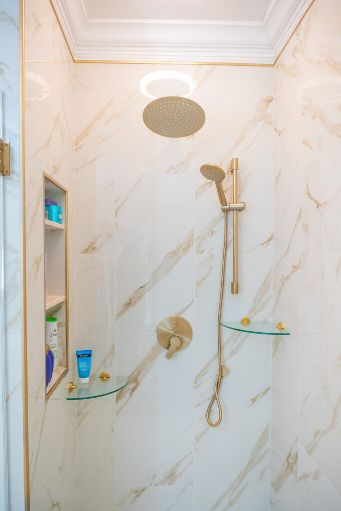 Bathroom remodeling project by Legacy Design and Remodeling LLC
