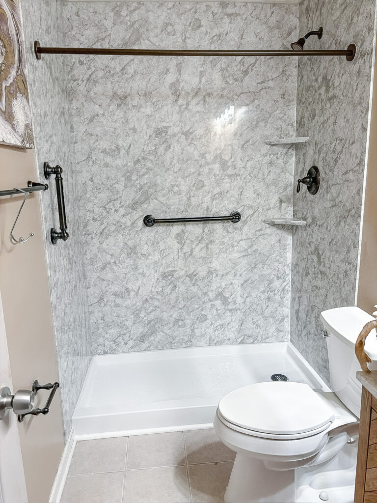 Bathroom remodeling project by Legacy Design and Remodeling LLC