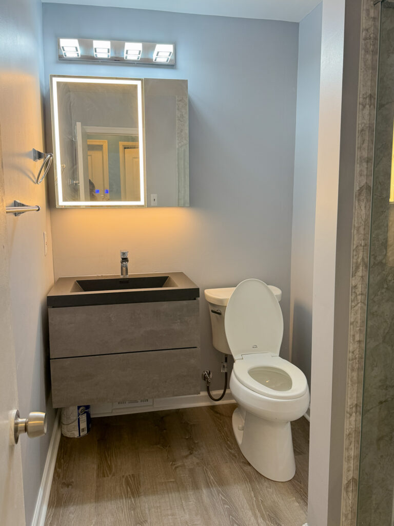 Bathroom remodeling project by Legacy Design and Remodeling LLC
