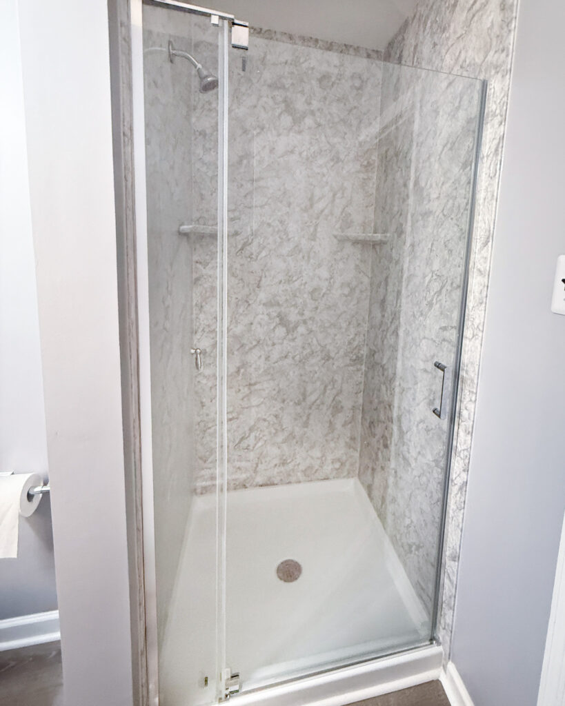 Bathroom remodeling project by Legacy Design and Remodeling LLC
