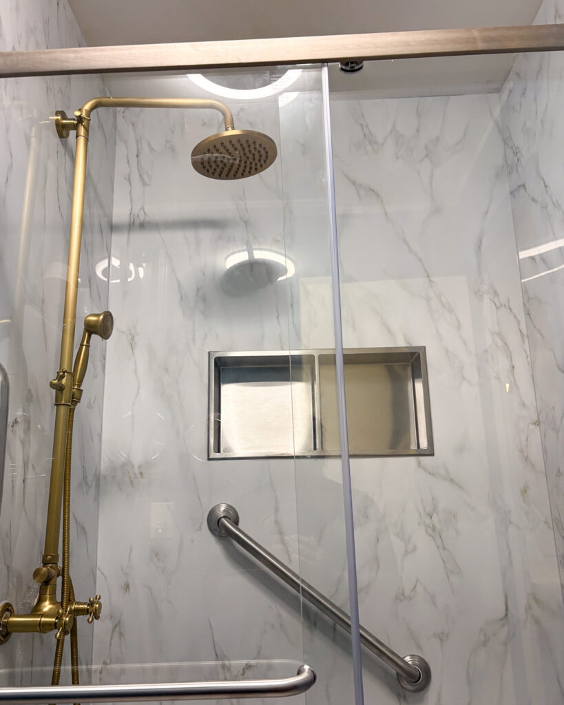 Bathroom remodeling project by Legacy Design and Remodeling LLC