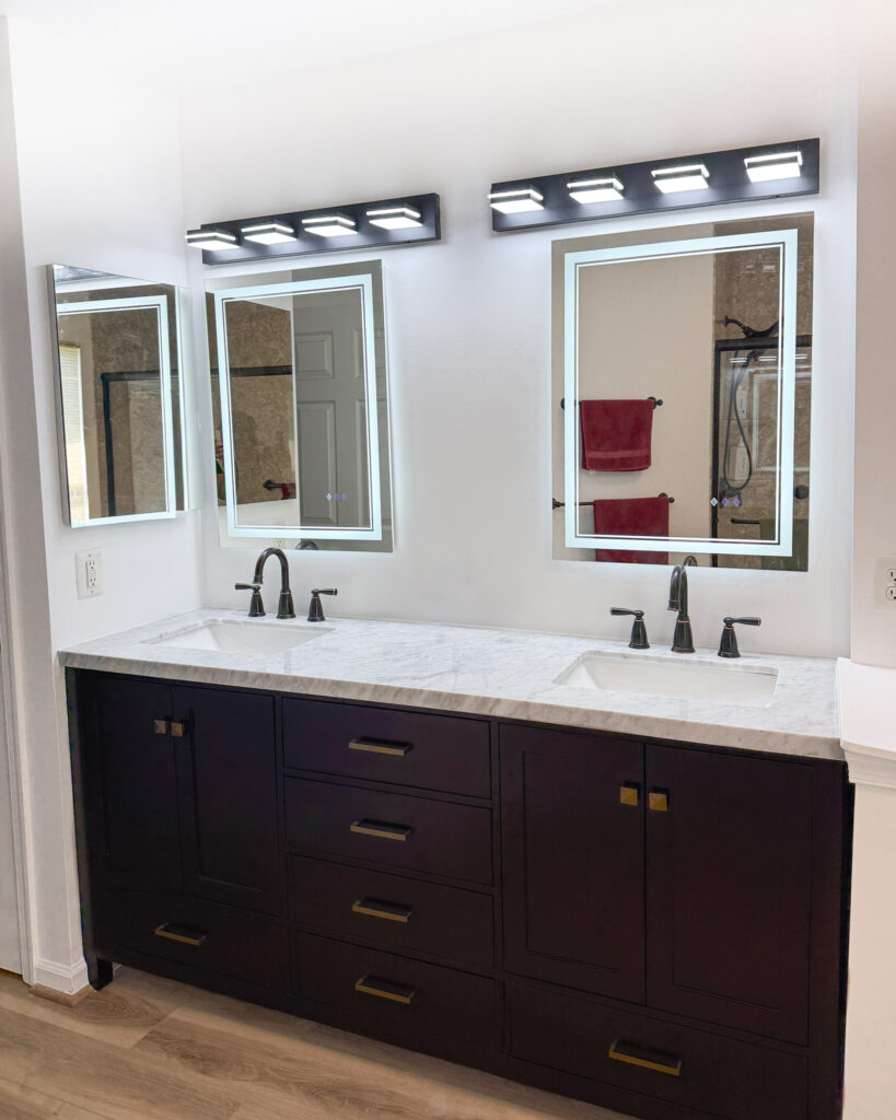 Bathroom remodeling project by Legacy Design and Remodeling LLC