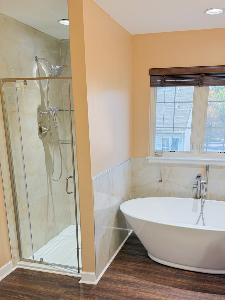 Bathroom remodeling project by Legacy Design and Remodeling LLC