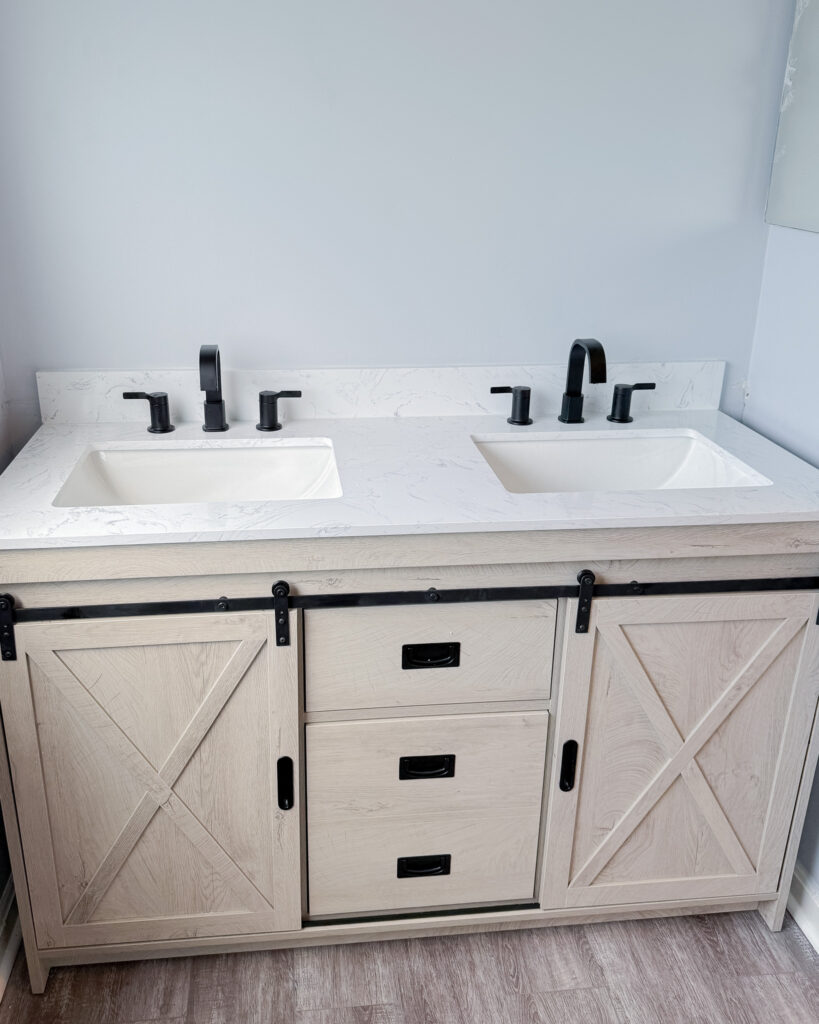 Bathroom remodeling project by Legacy Design and Remodeling LLC