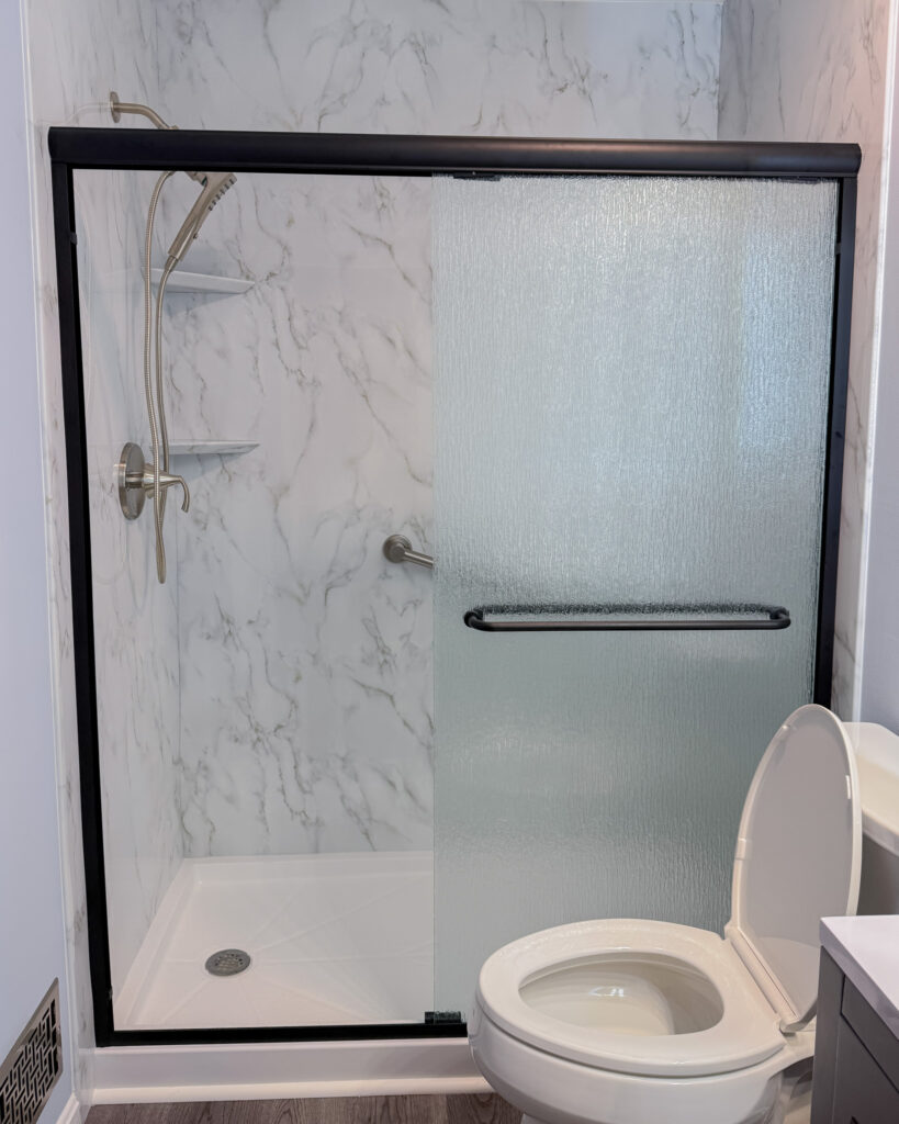 Bathroom remodeling project by Legacy Design and Remodeling LLC