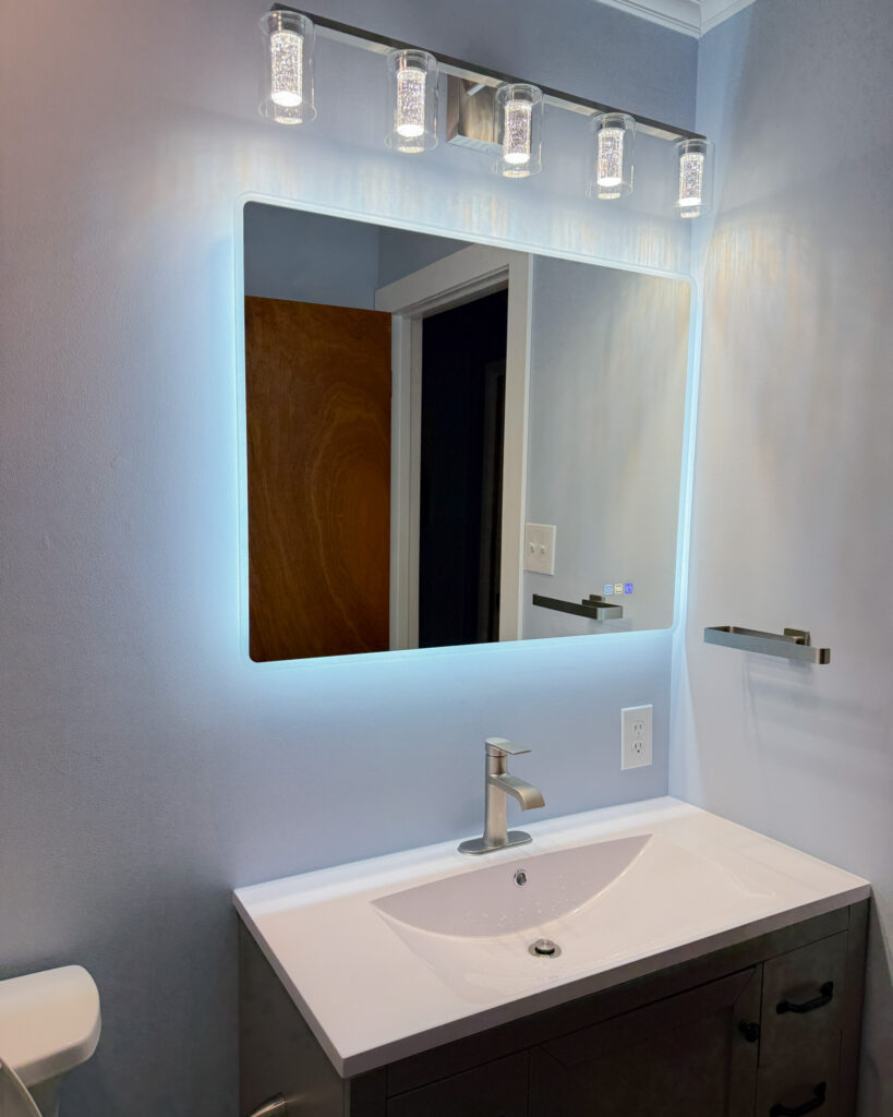 Bathroom remodeling project by Legacy Design and Remodeling LLC