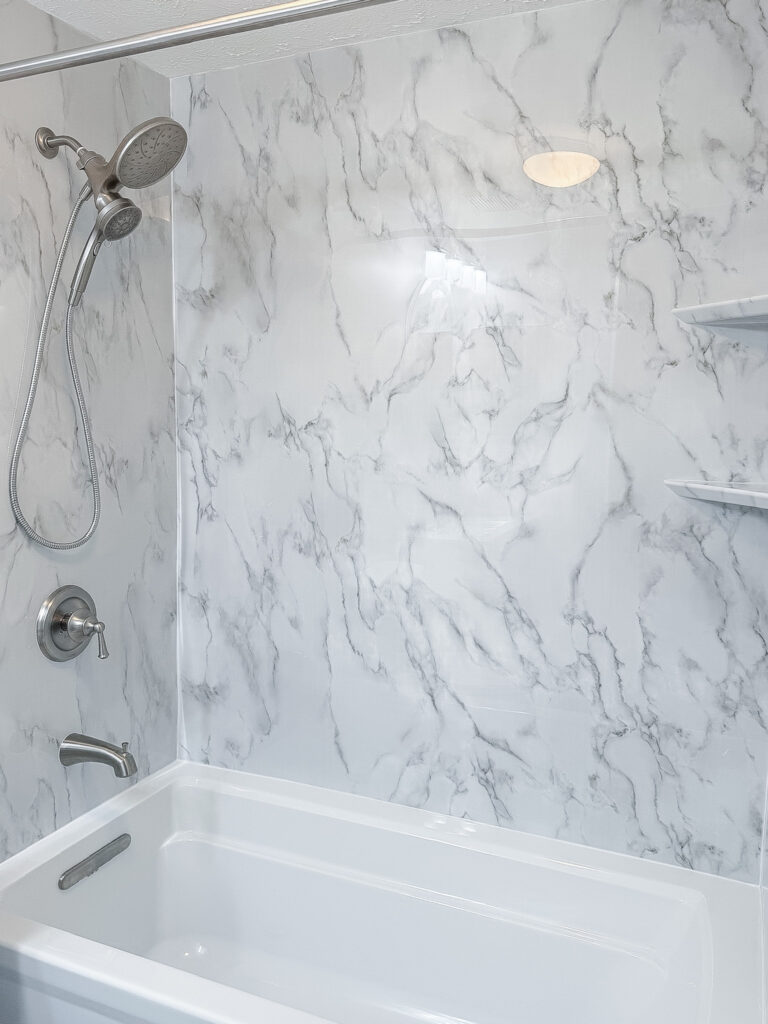 Bathroom remodeling project by Legacy Design and Remodeling LLC