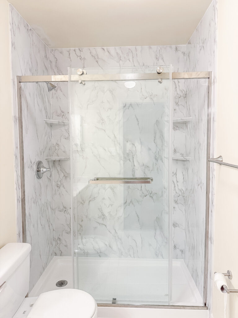 Bathroom remodeling project by Legacy Design and Remodeling LLC
